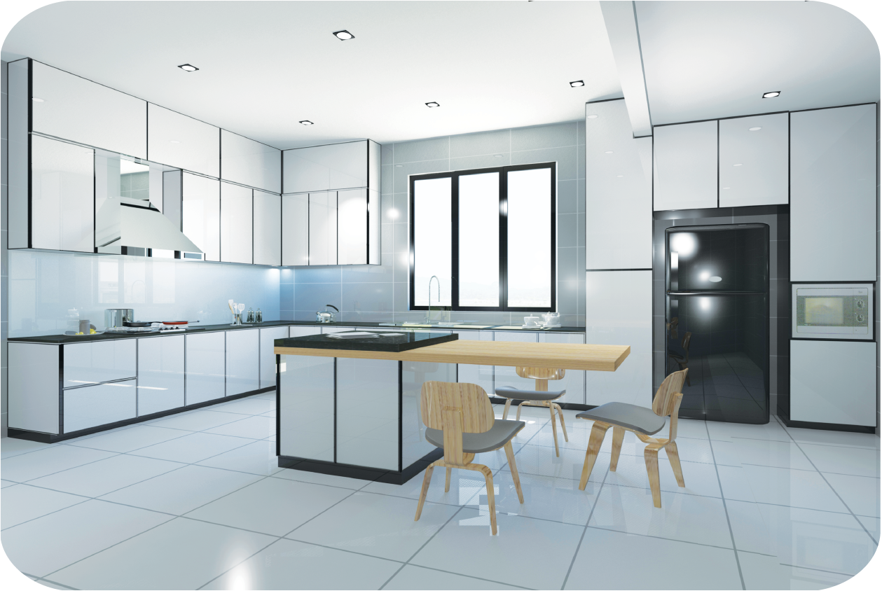 Vhome Design & Marketing Sdn. Bhd. | Kitchen White